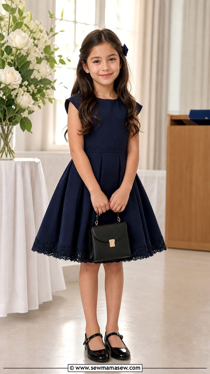 Fit and Flare Dress With Mary Janes - 20 5th grade graduation outfit ideas