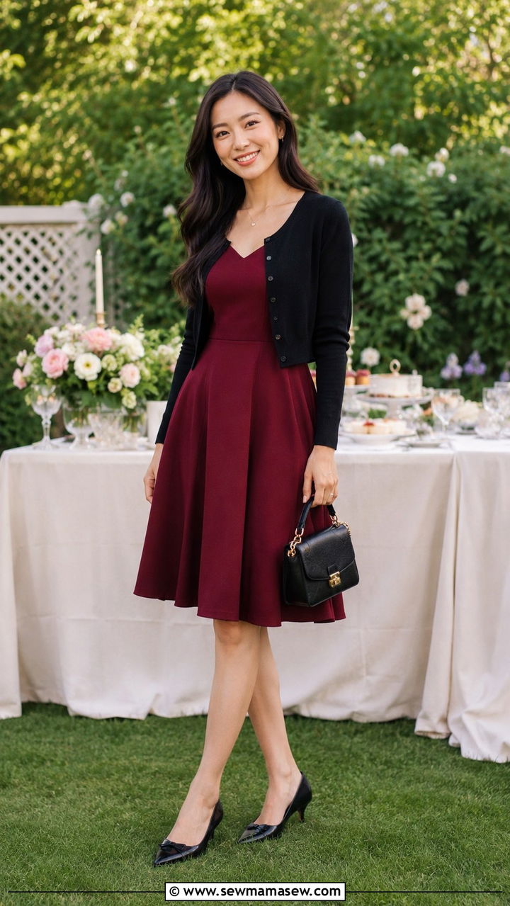 Fit and flare dress with kitten heels petite - 30 Petite outfit ideas to balance proportions