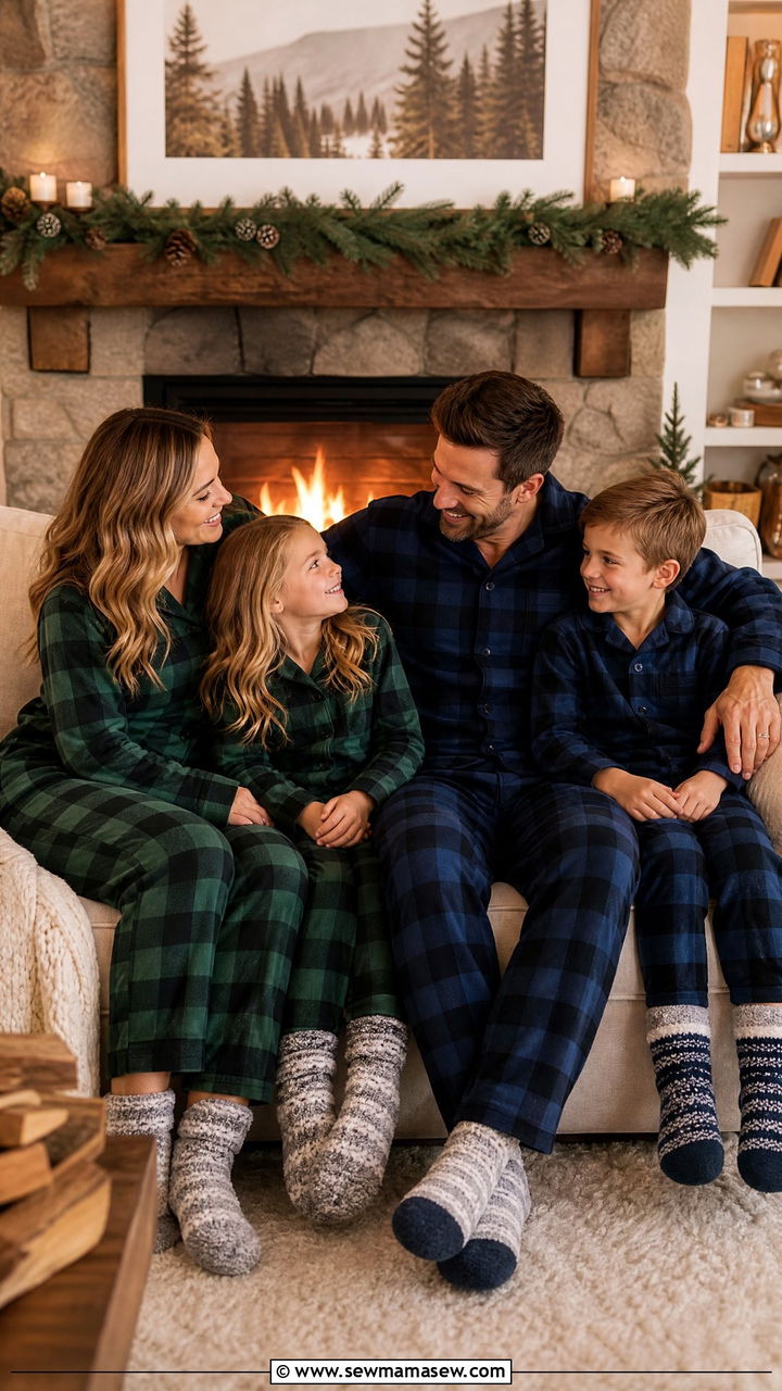 Flannel Plaid Matching Family Pajamas - 25 Matching pajama outfit ideas