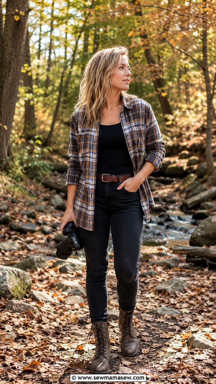 Flannel Shirt Photographer Outfit - 25 Photographer outfit ideas for work