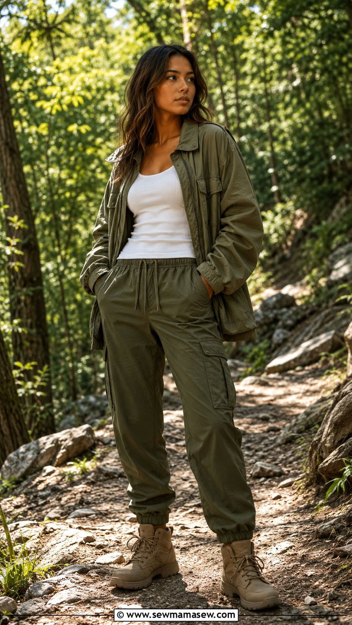 Flared Track Pants with Halter Top and Platform Heels - 30 track pants outfit ideas for women