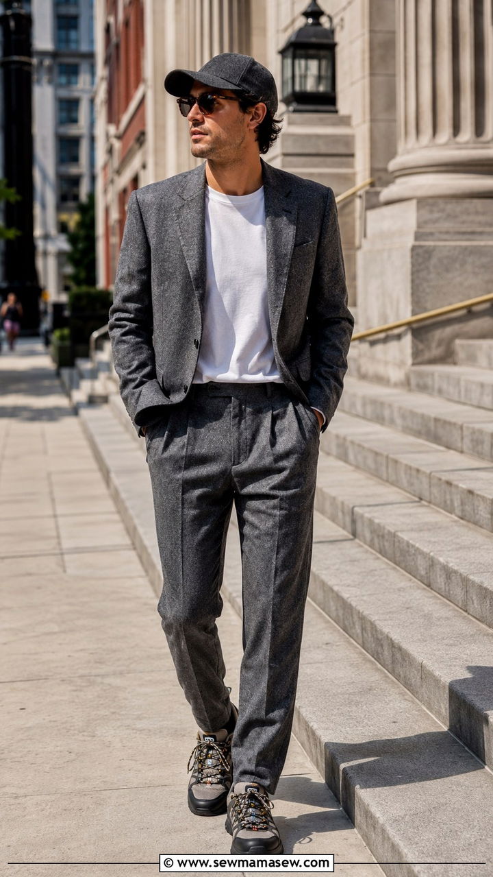 Flashtrek Sneakers and Blazer - 20 Quiet luxury outfit ideas Succession Kendall