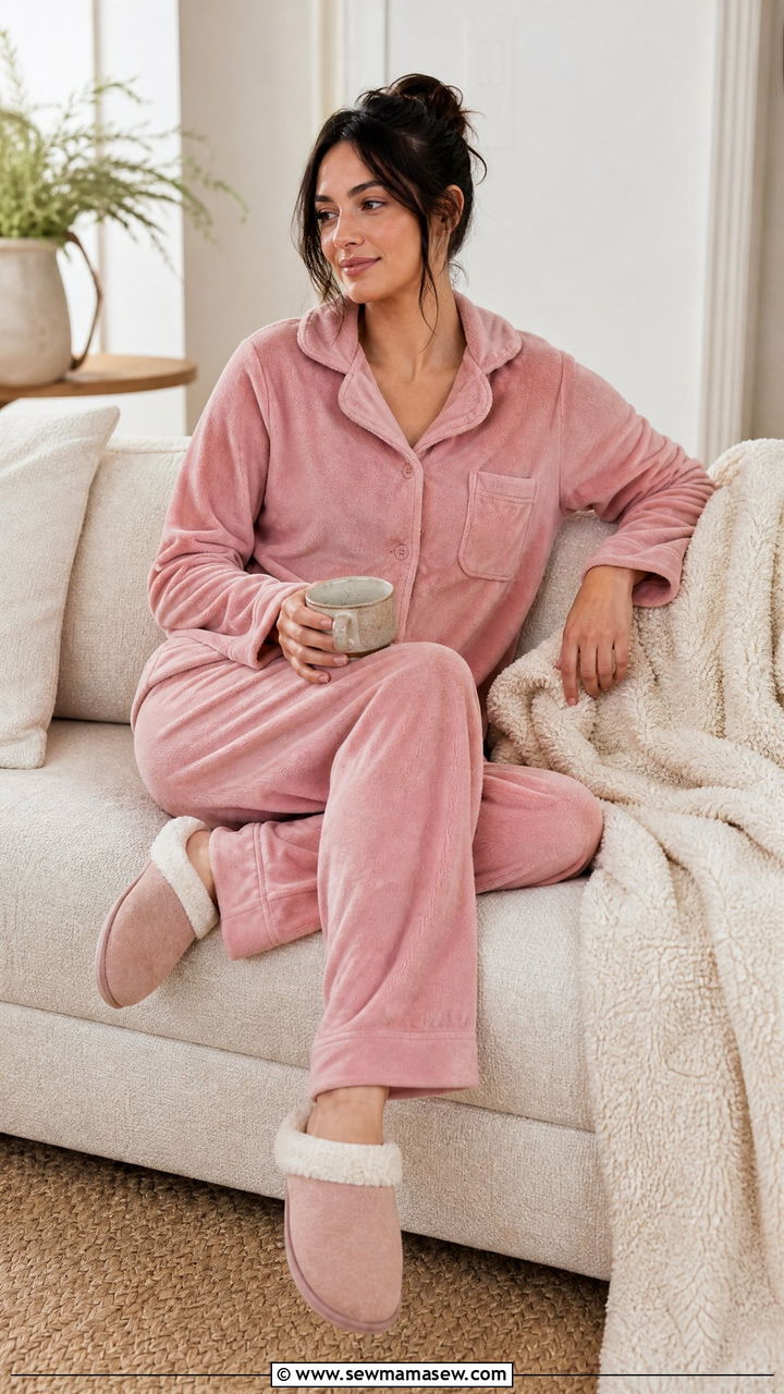 Fleece Pajama Set - 25 Cozy sick day outfit ideas