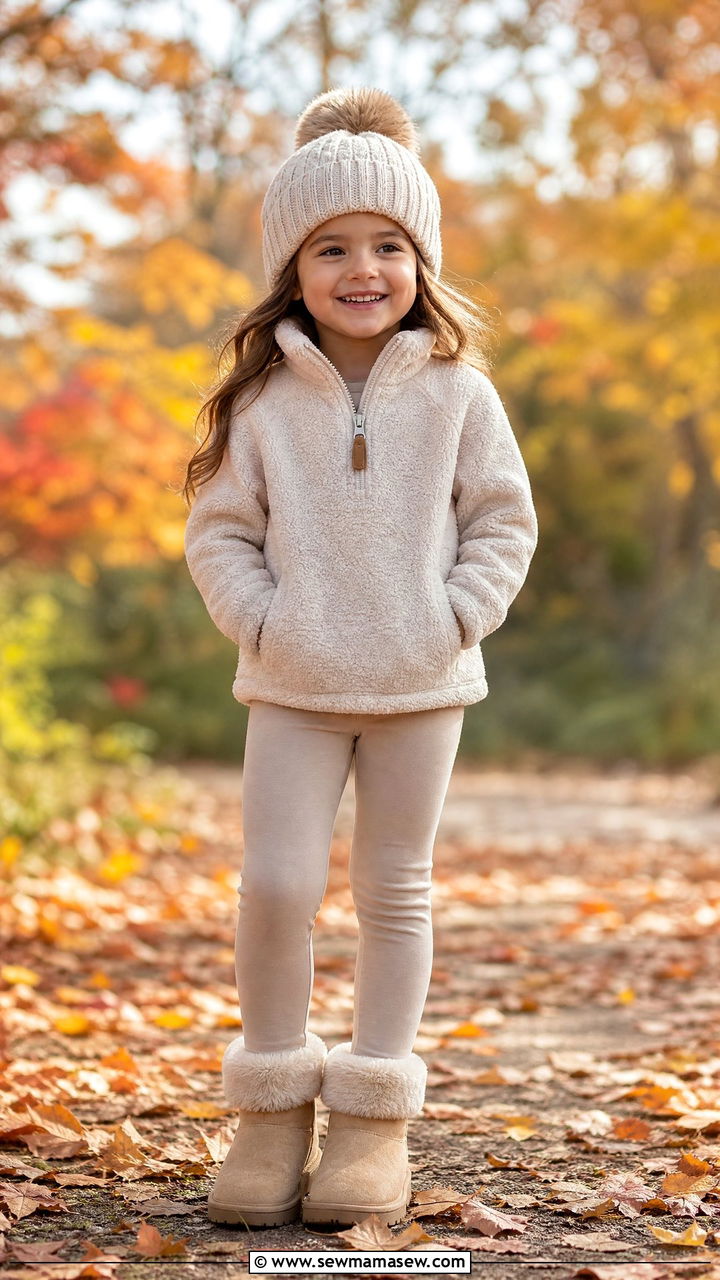 Fleece pullover leggings preschool outfit - 30 Preschool outfit ideas