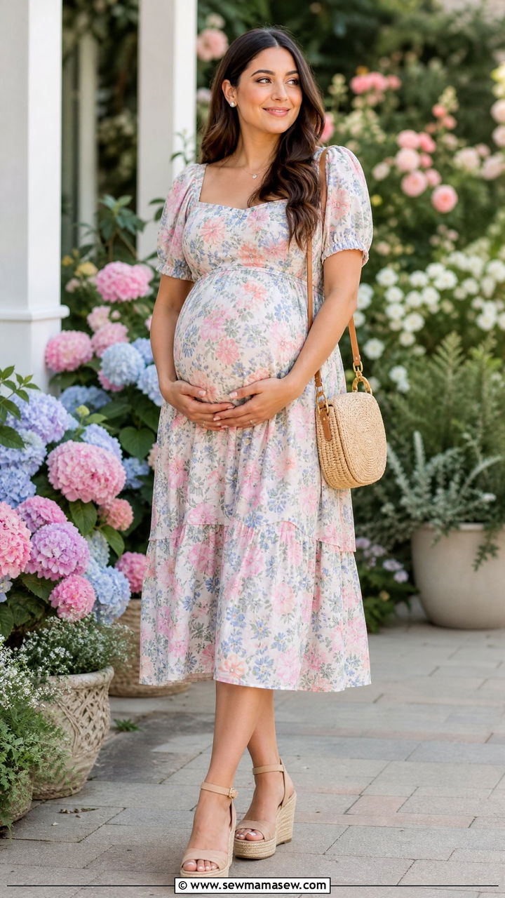 Floral Dress Gender Reveal Outfit - 30 Gender reveal photo outfit ideas