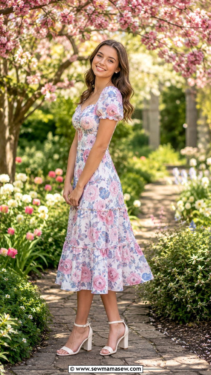 Floral Dress Senior Pictures - 30 Senior photo outfit ideas 2026