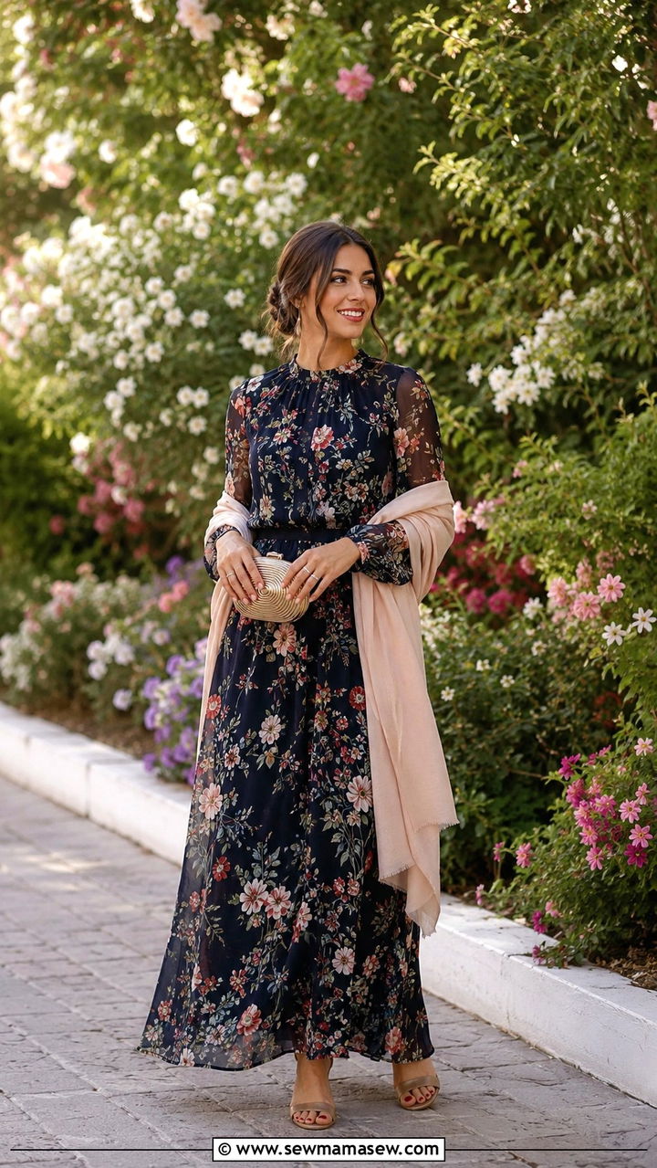 Floral Maxi Dress For Turkish Wedding - 25 Wedding guest outfit ideas Turkish wedding