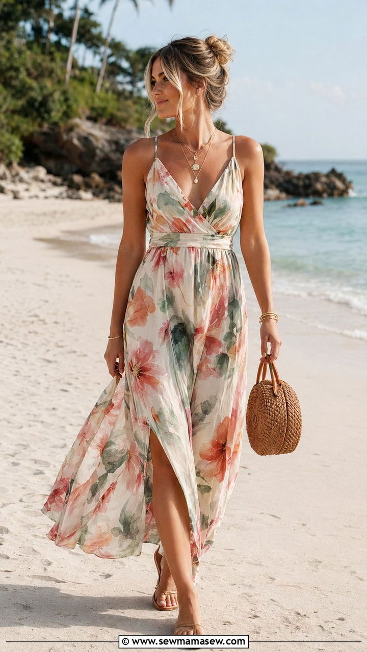 Floral Maxi Dress For Wedding Guest - 35 Affordable wedding guest outfits