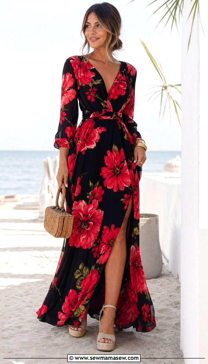 Floral Maxi Dress Outfit - 25 cute outfits 2026