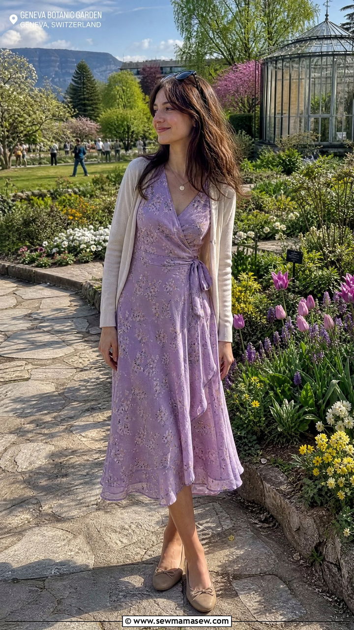 Floral Midi Dress For Geneva Spring Bloom - 25 Geneva outfit ideas
