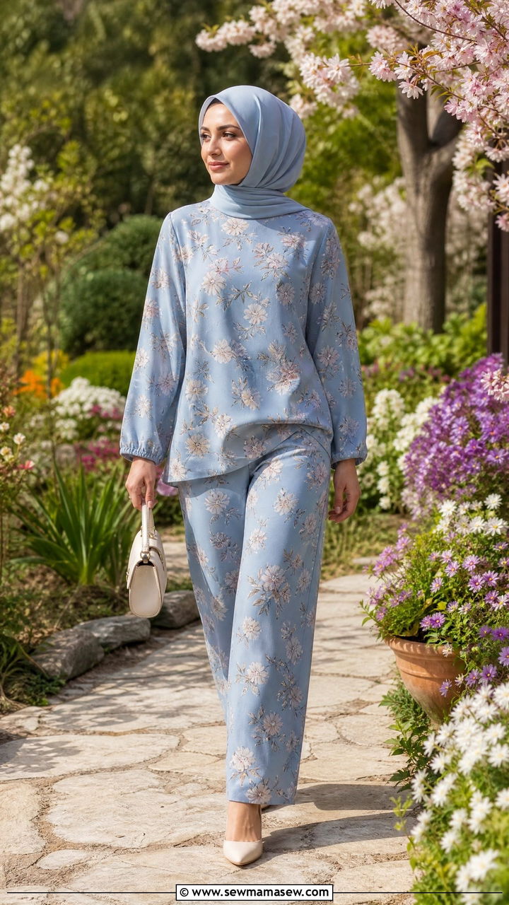 Floral Print Co Ord With Matching Pants - 25 Matching set outfit ideas modest