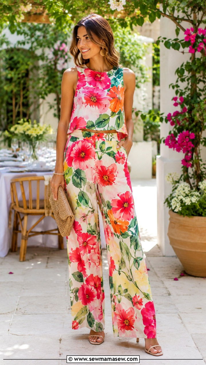 Floral Two Piece Set Outfit For Brunch - 25 Two piece set outfit ideas 2026