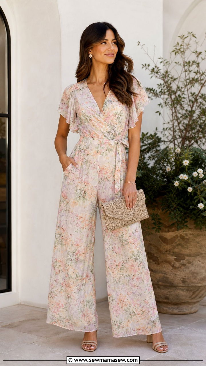 Floral jumpsuit fairycore outfit - 25 spring fairycore outfit ideas