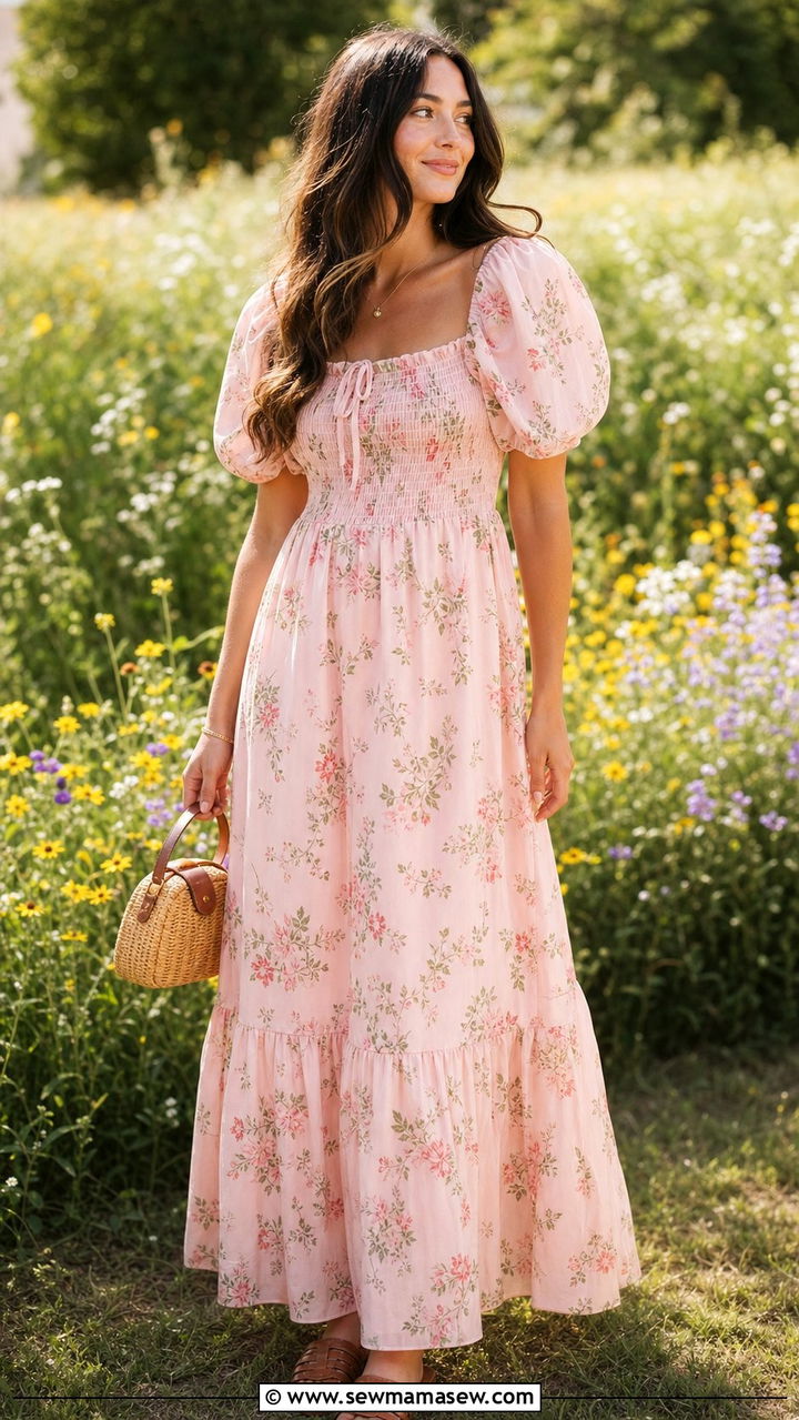 Floral maxi dress fairycore outfit - 25 spring fairycore outfit ideas