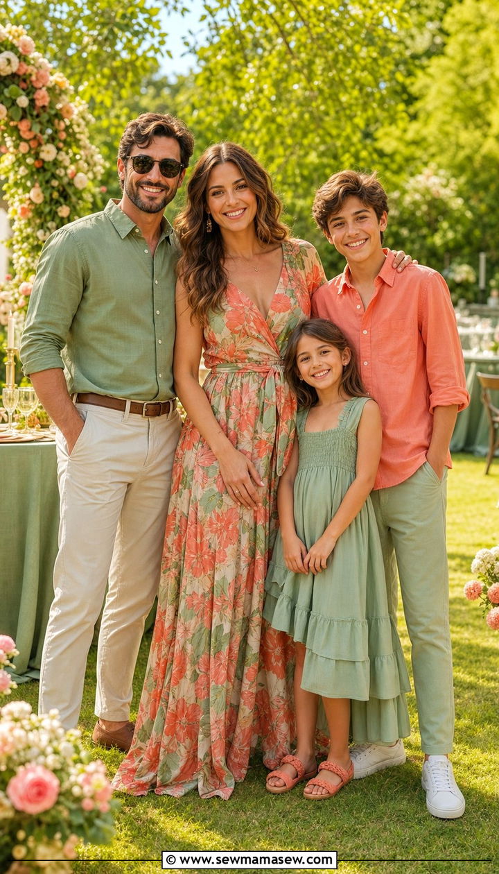 Floral maxi dress family reunion outfit - 25 Family reunion outfit ideas matching