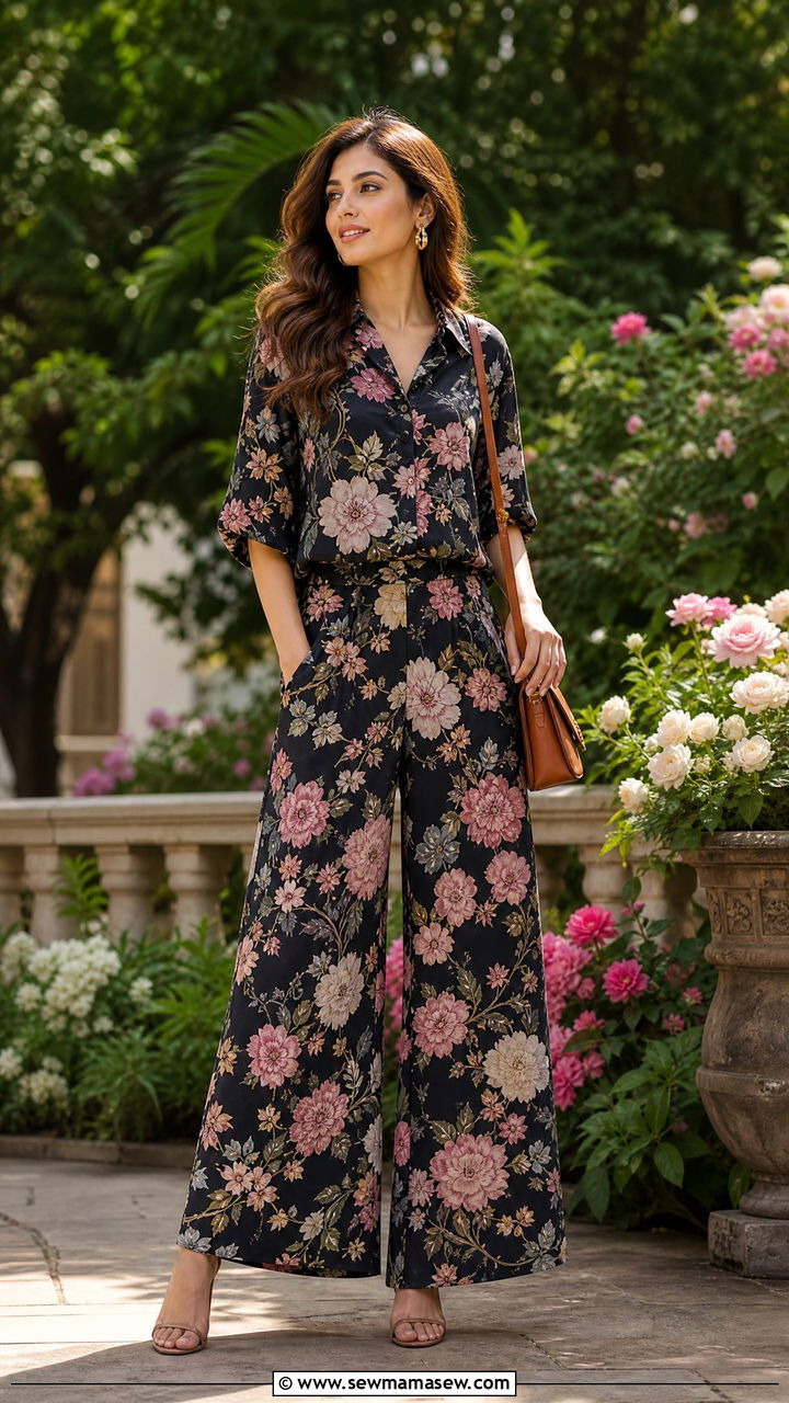 Floral printed co ord set - 30 Matching set outfit ideas aesthetic