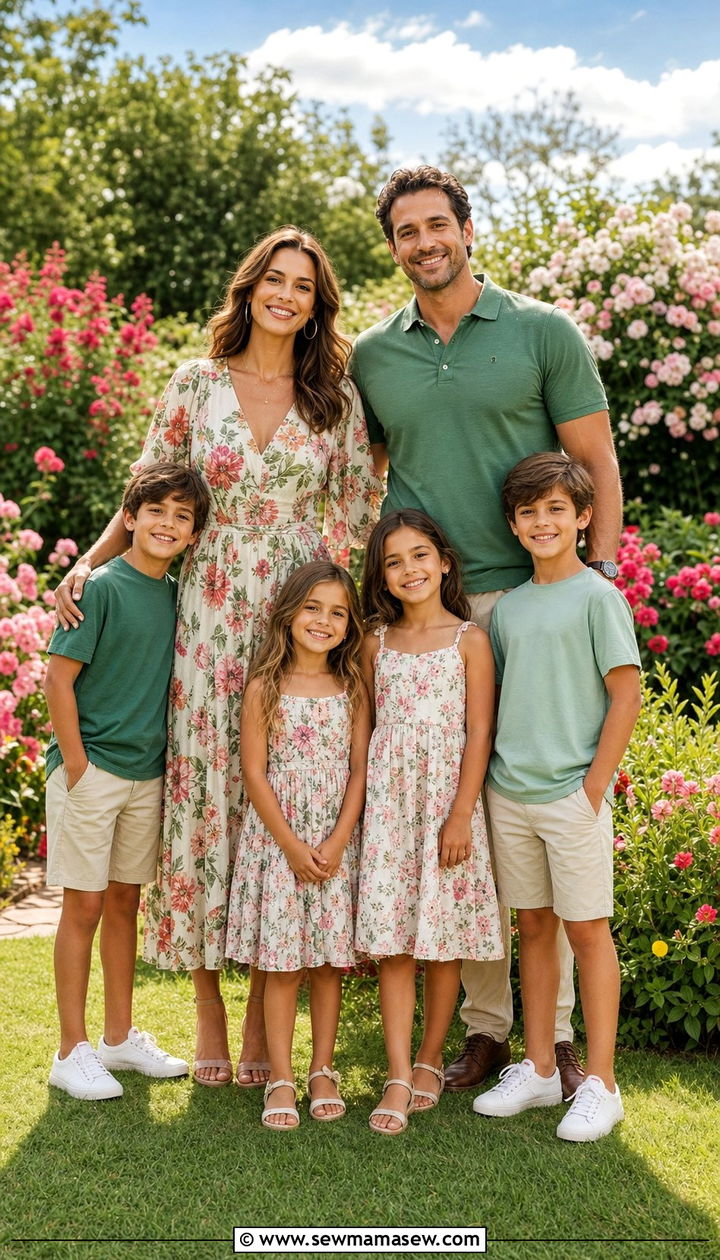 Floral prints family reunion outfit - 25 Family reunion outfit ideas matching
