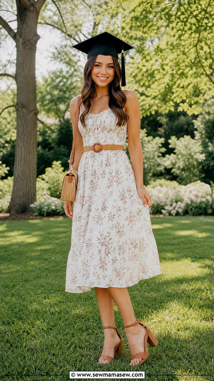 Floral sundress graduation outfit - 40 graduation outfits