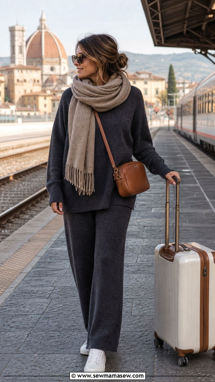 Florence travel outfit with crossbody bag - 40 What to wear in Florence