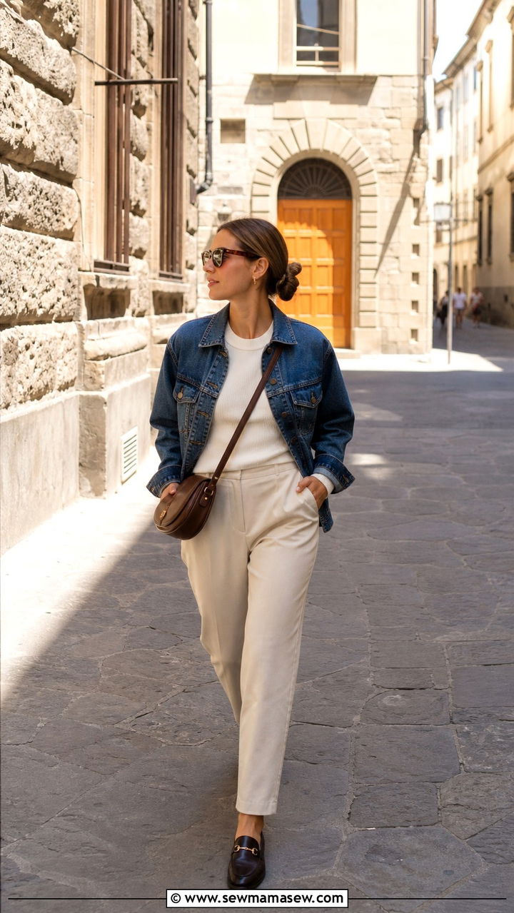 Florence walking outfit with cushioned loafers - 40 What to wear in Florence