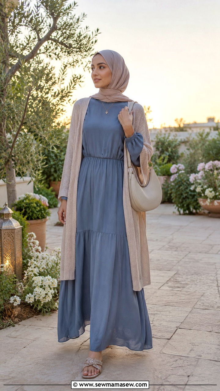 Flowy Maxi Dress Suhoor Outfit - 20 Suhoor outfit ideas