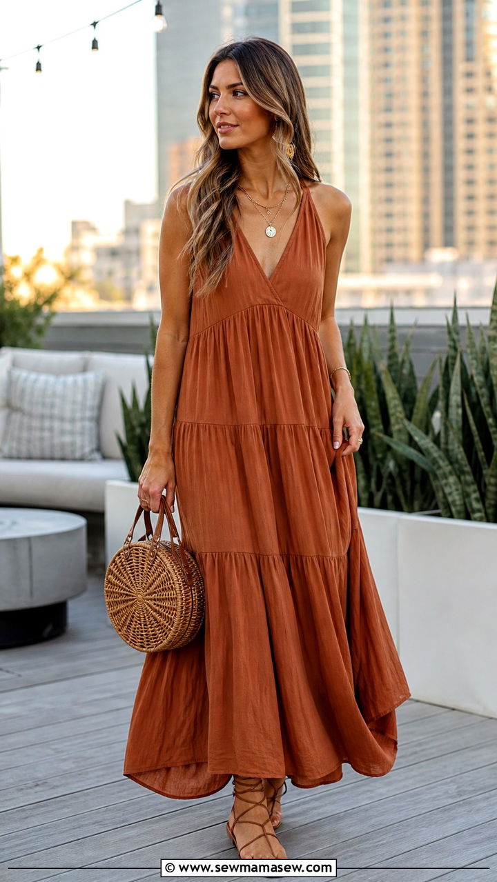 Flowy Maxi Dress for Austin Outdoor Patio - 40 What to wear in Austin