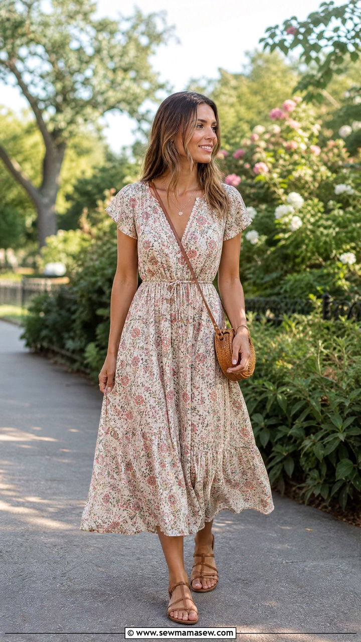 Flowy Midi Dress - 30 End of summer outfits