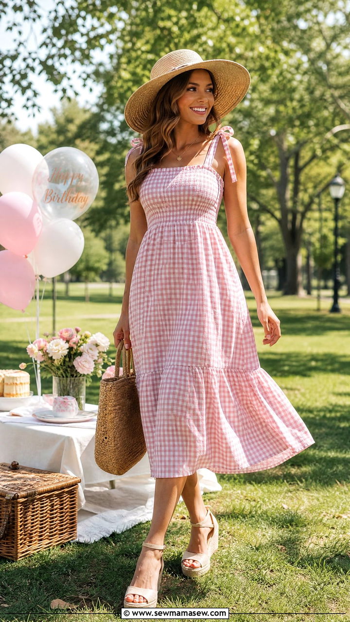 Flowy Sundress with Espadrille Wedges - 25 seasonal birthday outfit ideas