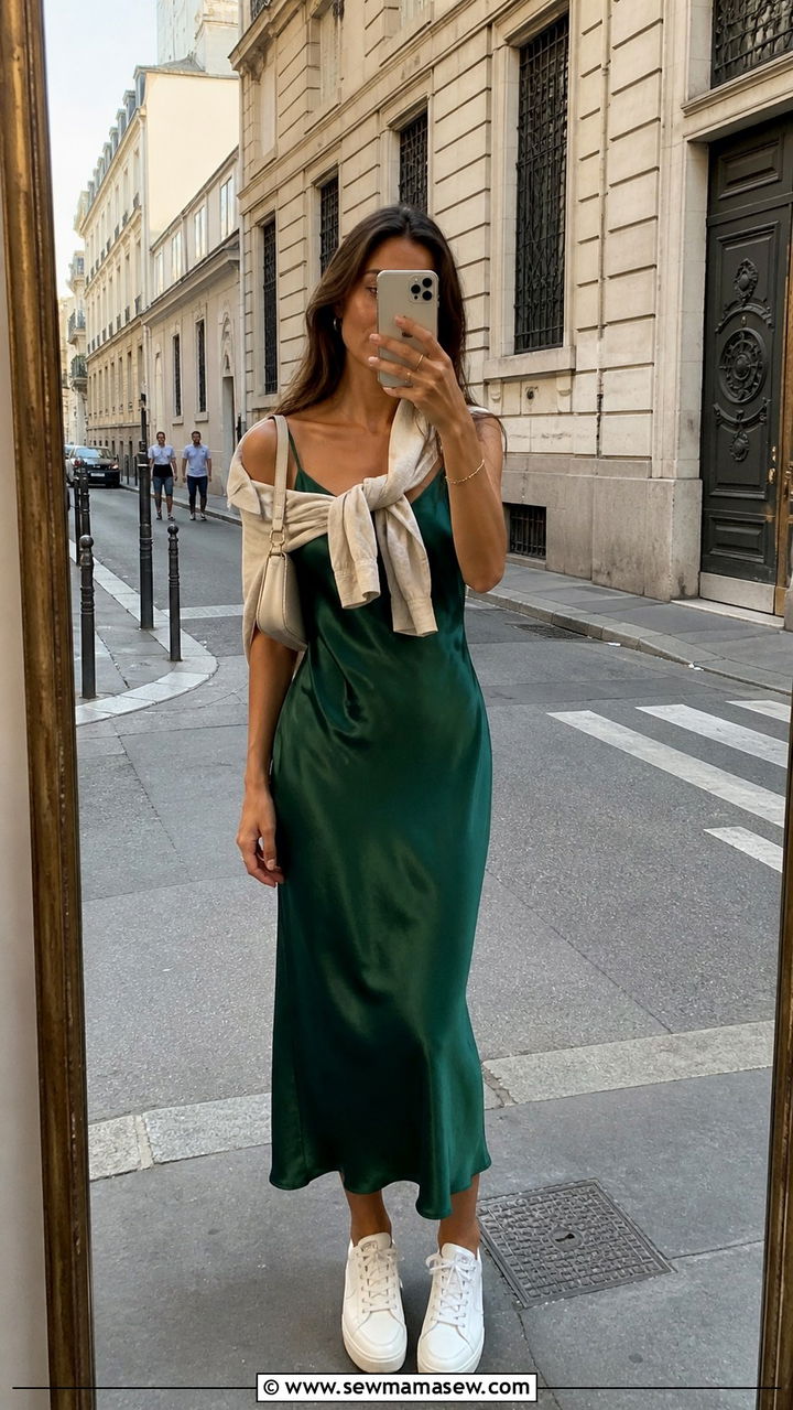 Flowy maxi dress with strappy sandals - 40 Summer Italy outfit ideas