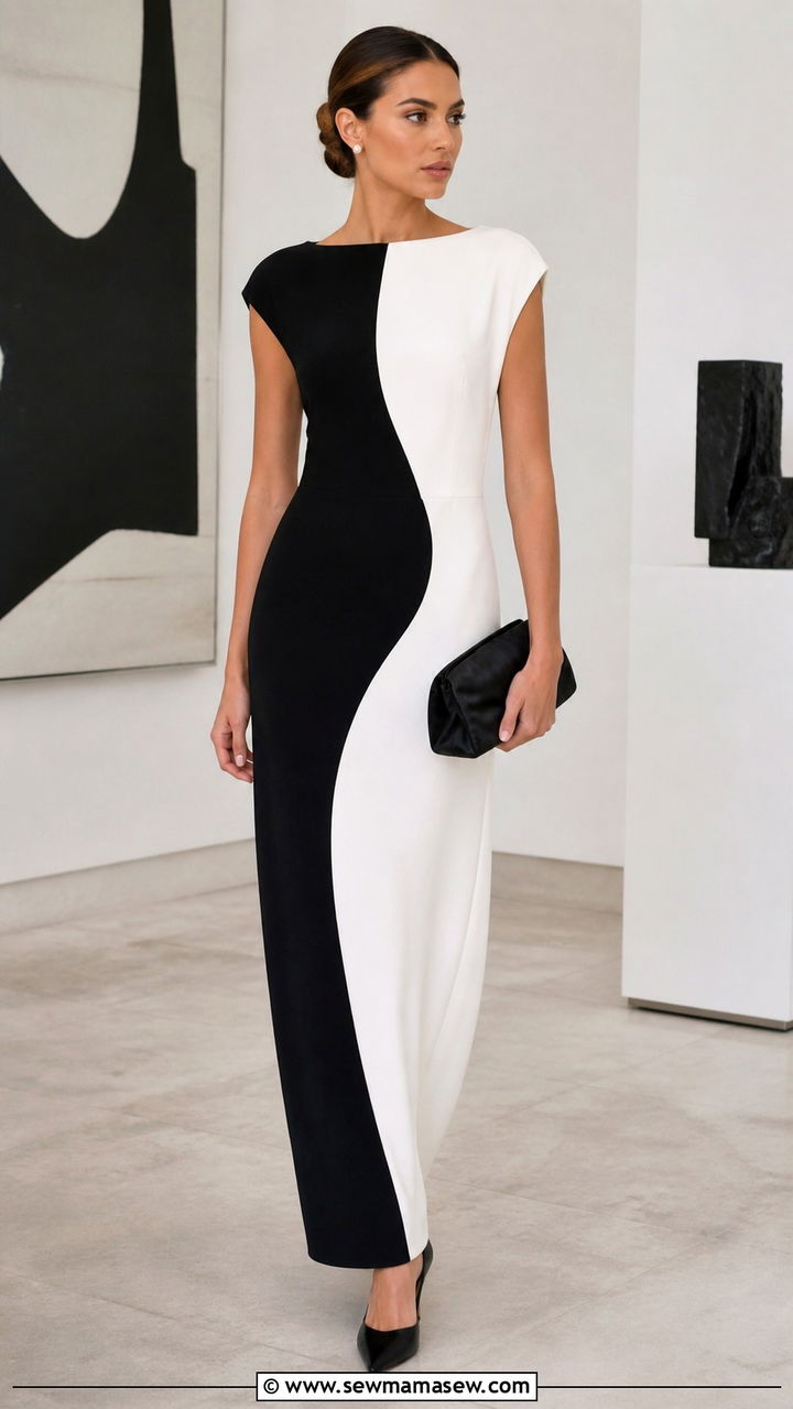 Forest Green Two Piece Crop Top And Maxi Skirt - 40 Gala outfit ideas