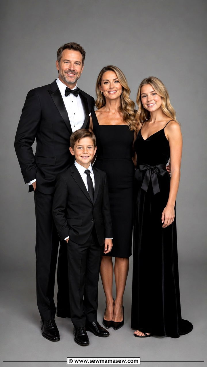 Formal Studio Family Portrait Outfits - 30 classy family photo outfits