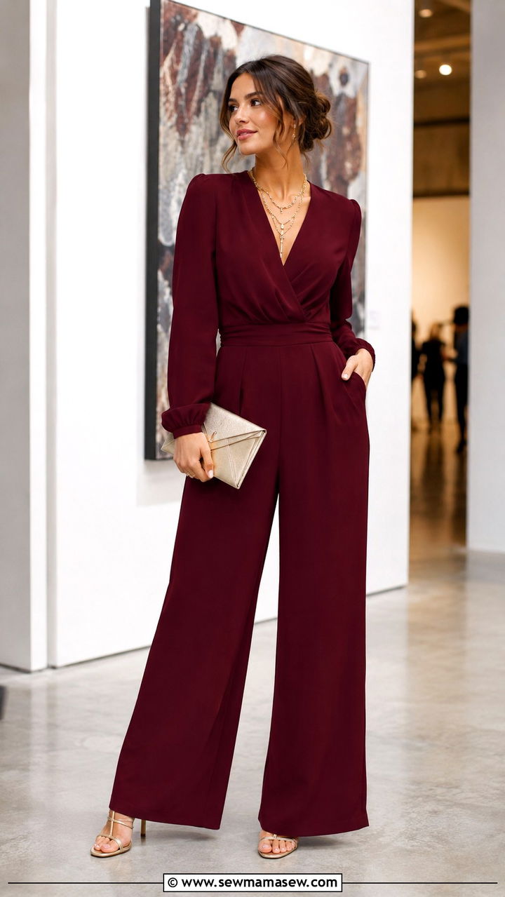 Formal Wide Leg Jumpsuit for Black Tie Gala - 20 Charity gala outfit ideas