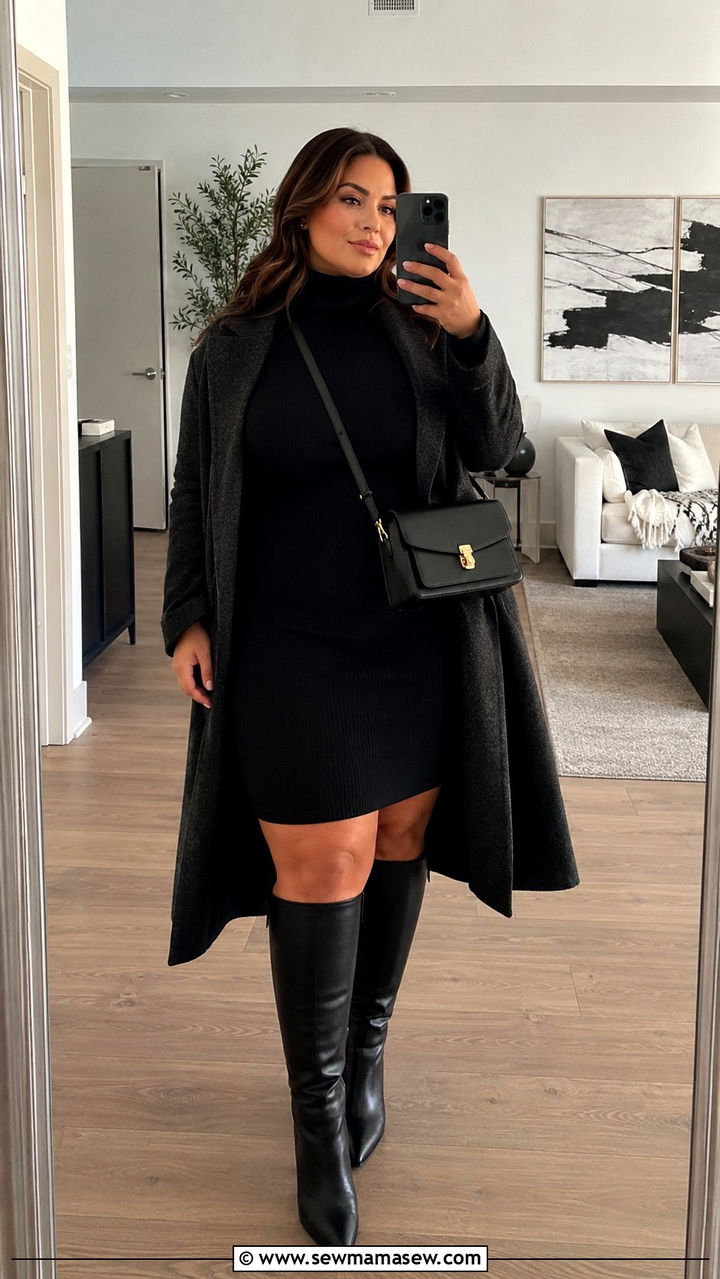 Foundation Turtleneck Dress with Knee High Boots - 20 Plus size from Universal Standard