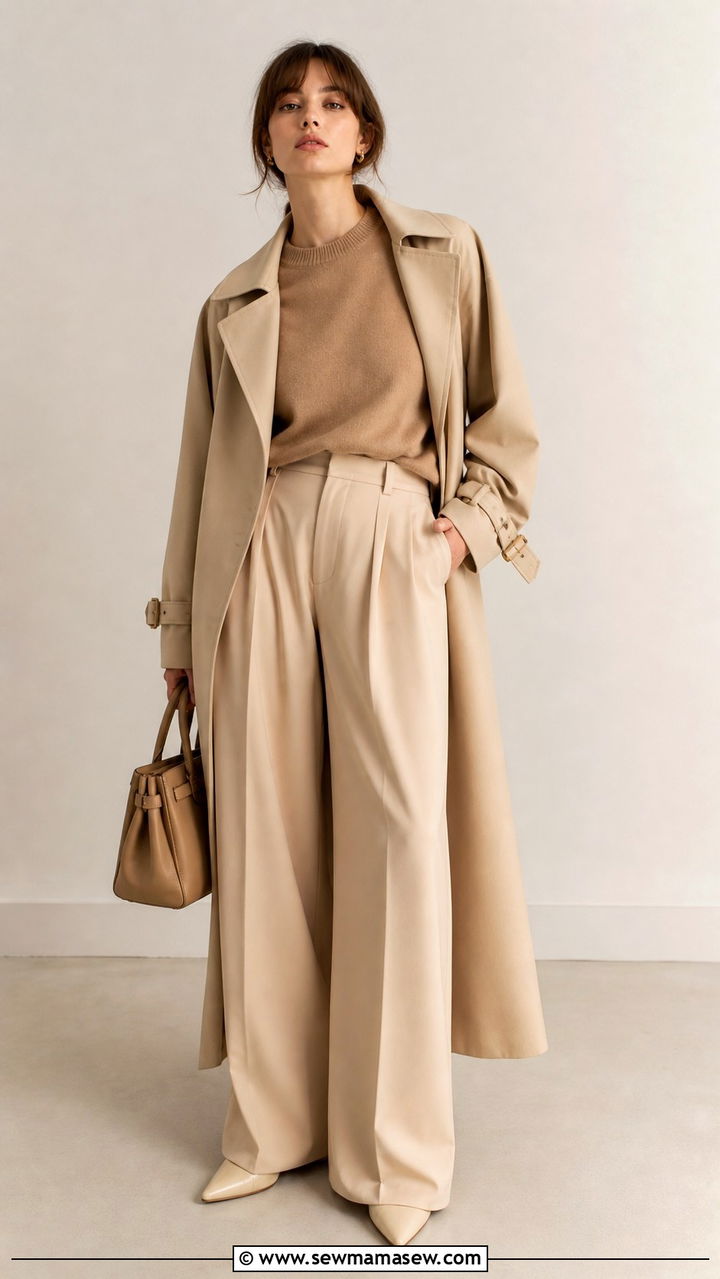French Girl Black Turtleneck And Wide Leg Trousers Outfit - 40 French girl outfits