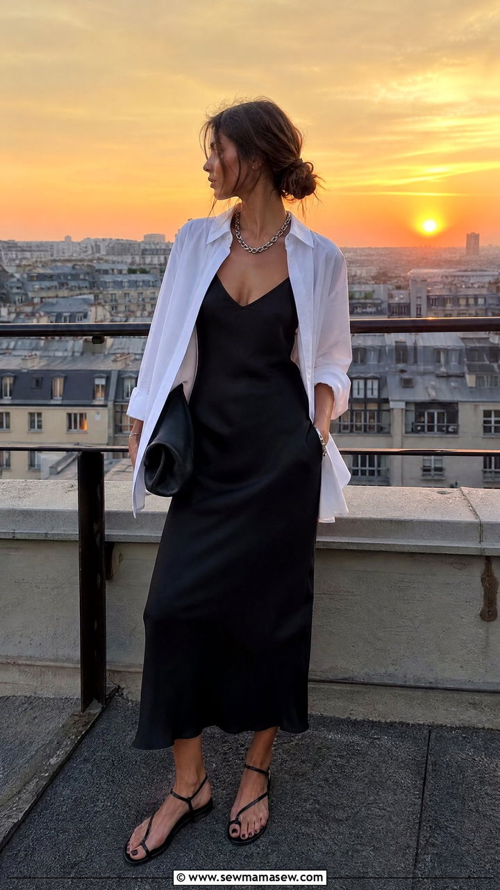 French Girl Slip Dress Outfit - 30 French girl outfits inspo