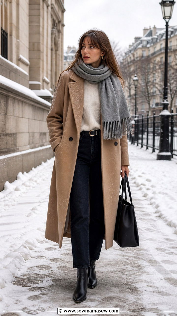 French Girl Tweed Jacket And Jeans Outfit - 40 French girl outfits