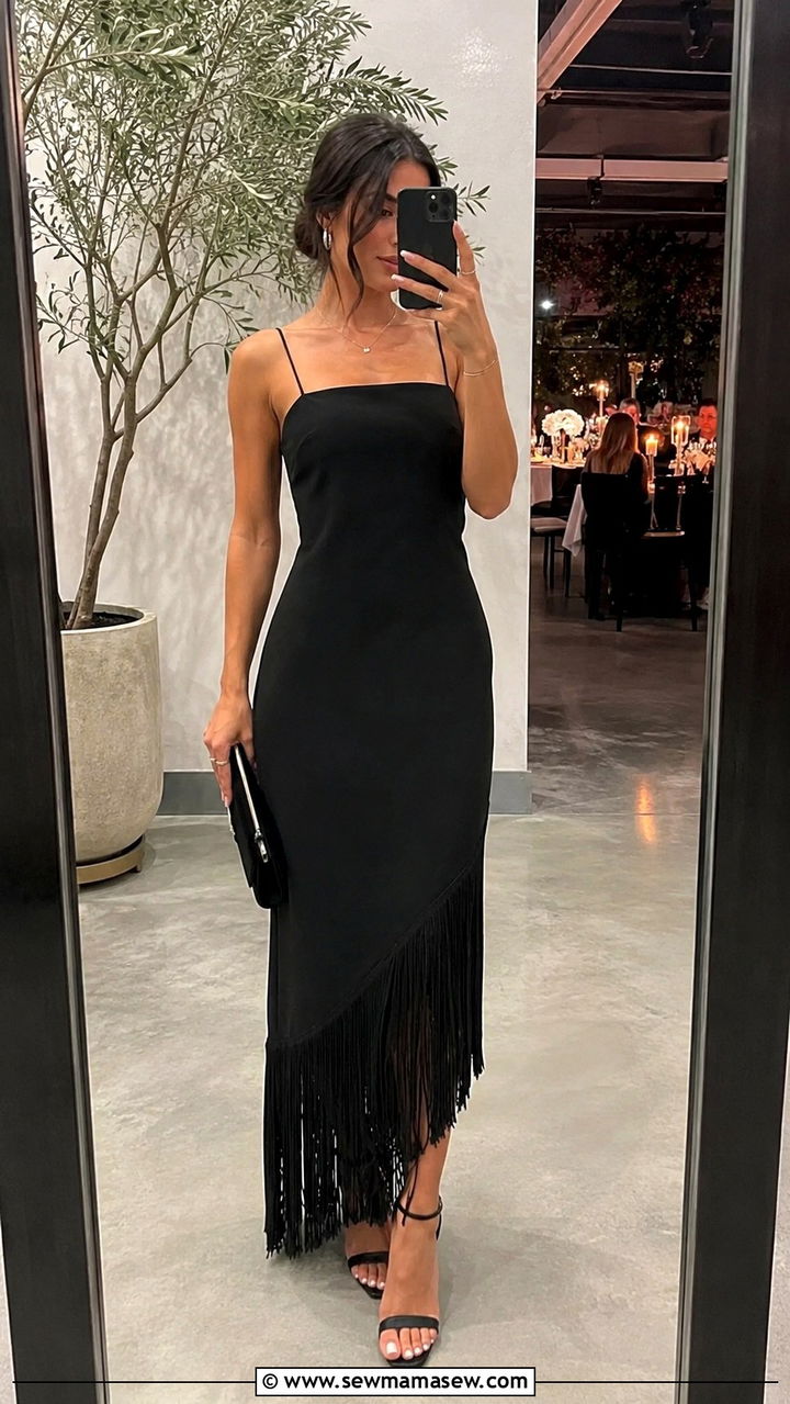 Fringe Maxi Dress With Minimal Accessories - 25 2026 fashion trends women ideas