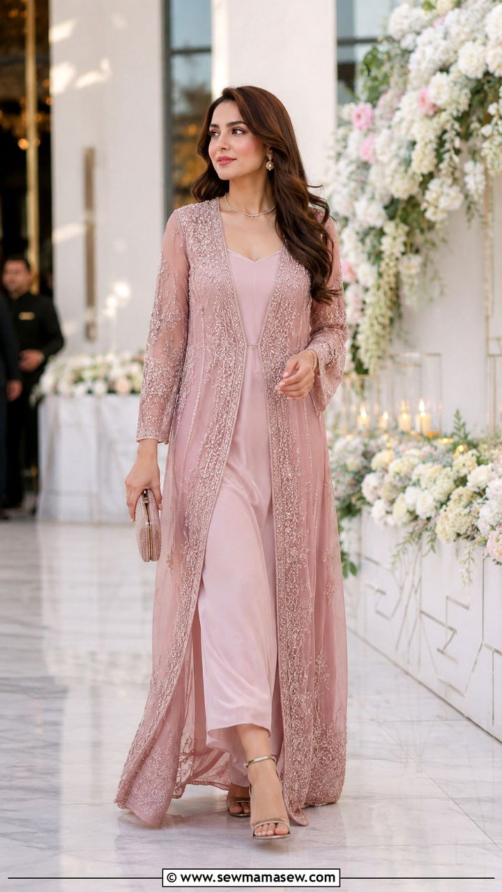 Front Open Gown for Nikkah Wedding Guest - 25 Wedding guest outfit ideas Nikkah ceremony