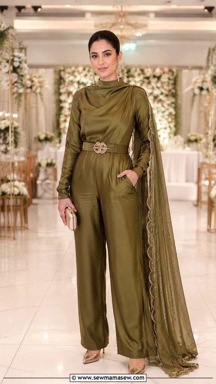 Full Length Jumpsuit for Nikkah Guest - 25 Wedding guest outfit ideas Nikkah ceremony