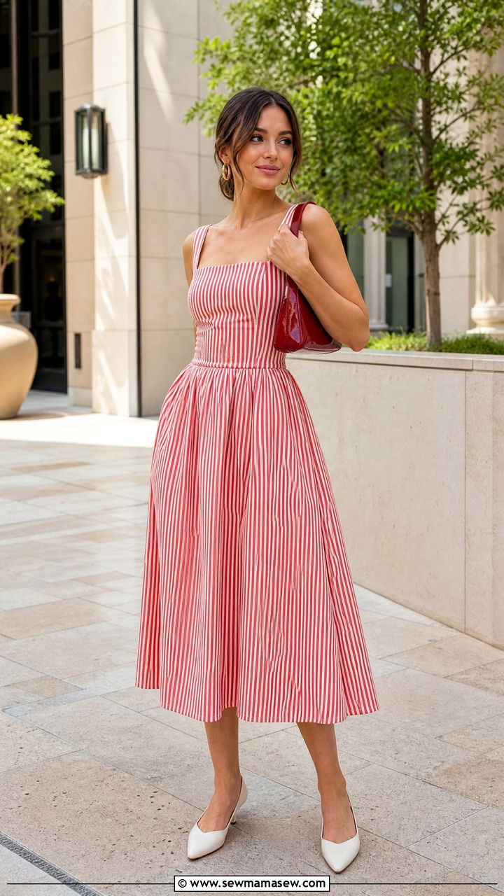 FunHaus Bold Striped Midi Dress - 20 2026 Pinterest predicts outfits