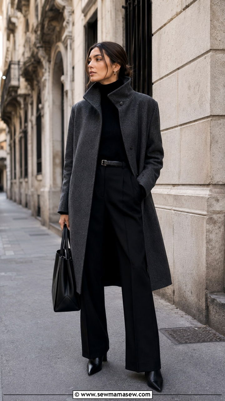 Funnel Neck Coat Italy Winter Outfit - 20 Italy outfits 2026