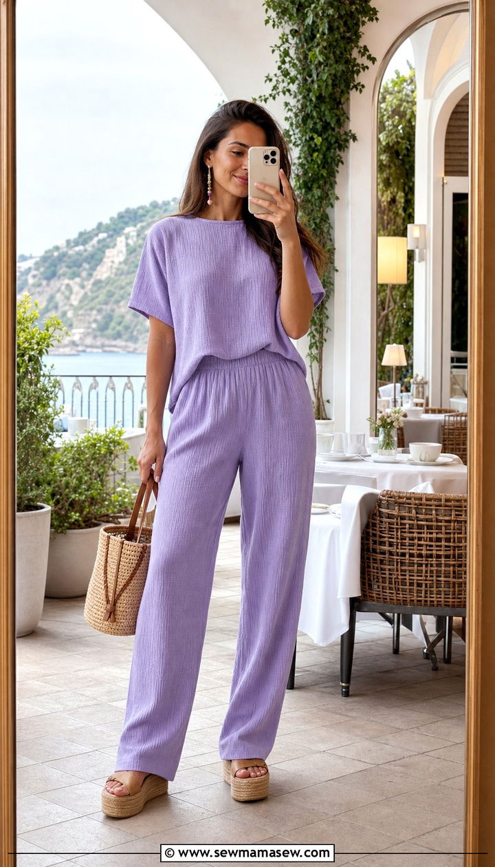 Gauze Co Ord Set Outfit Bodrum - 35 Bodrum outfit ideas