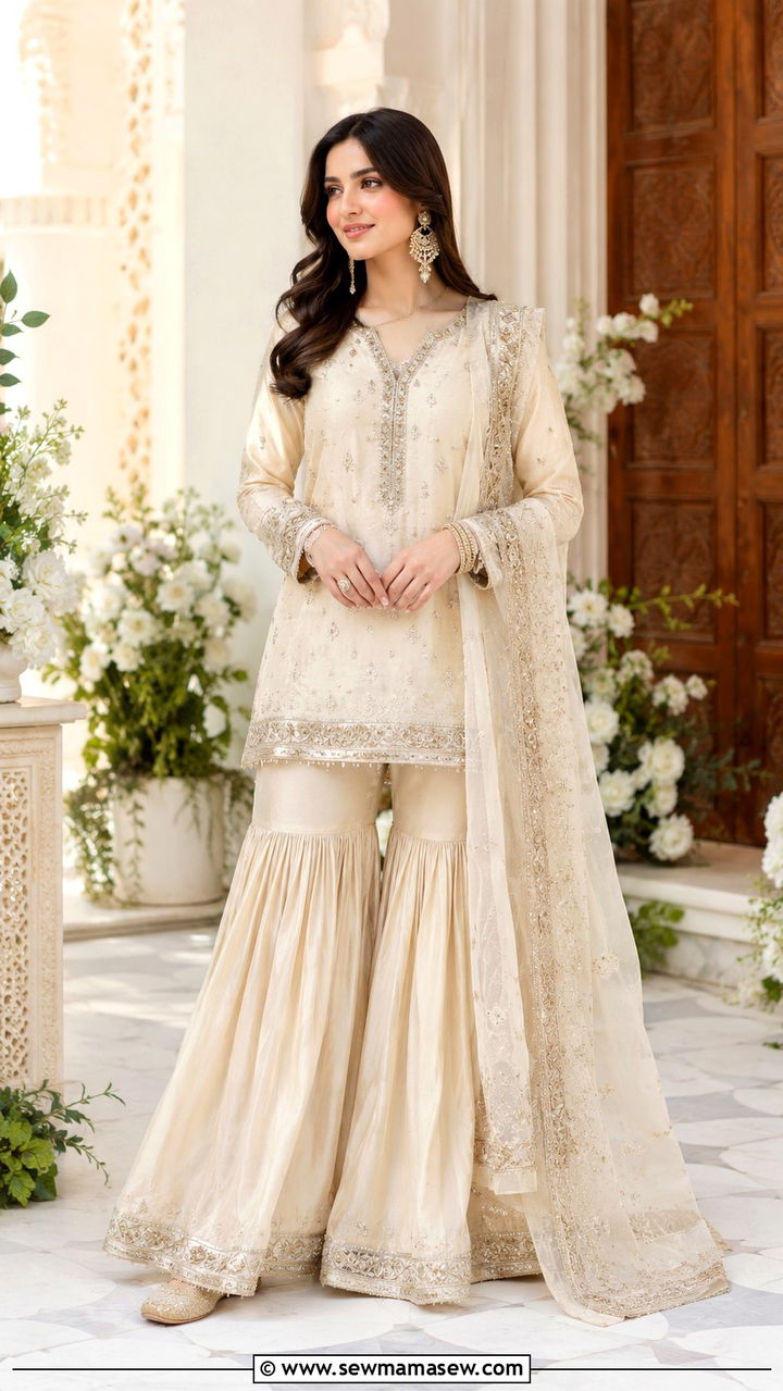 Gharara Outfit for Nikkah Wedding Guest - 25 Wedding guest outfit ideas Nikkah ceremony