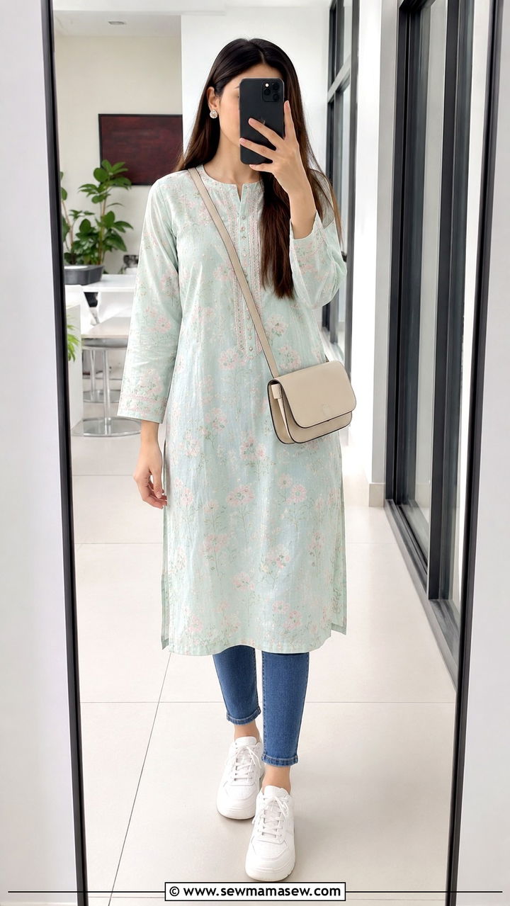 Gharara Set with Embroidered Kurta - 25 Multan outfit ideas