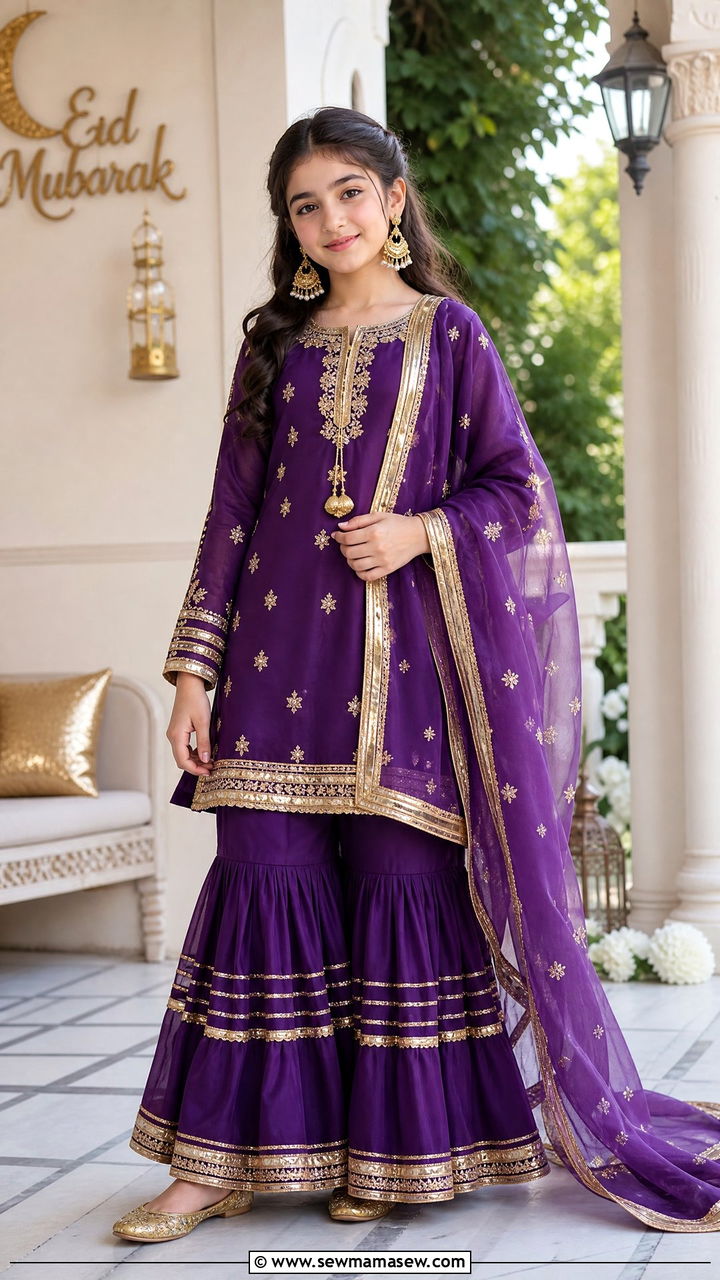 Gharara Suit For Girls - 30 Eid outfits for girls