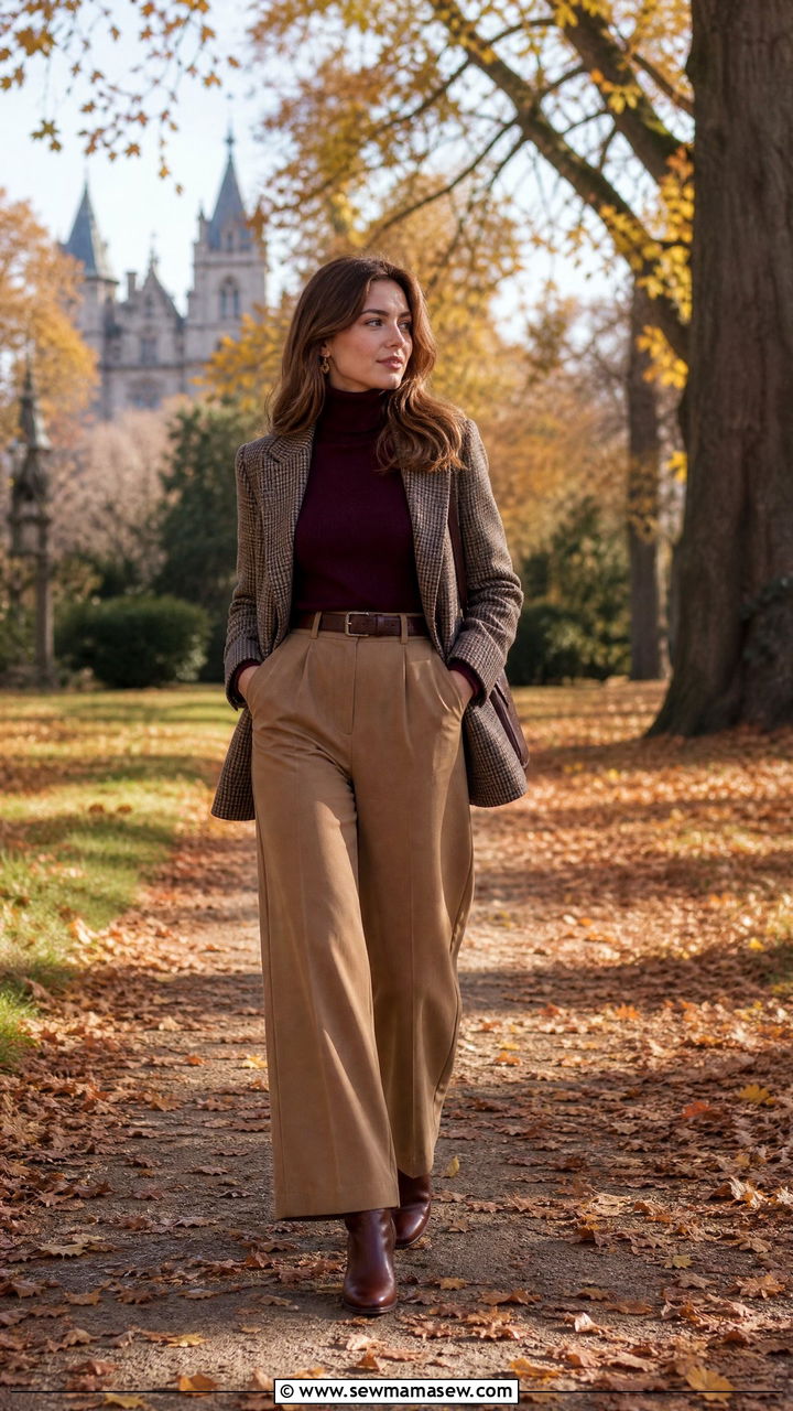 Ghent Autumn Layers Outfit With Turtleneck And Wool Blazer - 25 Ghent outfit ideas