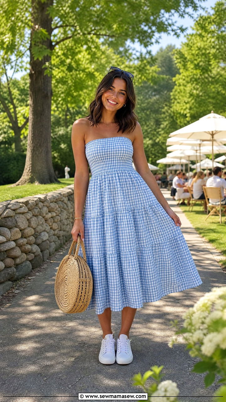 Gingham Dress Brunch Outfit - 25 Brunch outfits with dresses