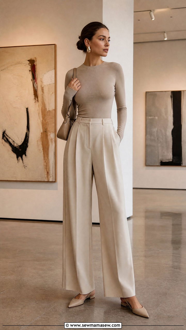 Girls trip bodysuit and wide leg pants - 30 Girls trip outfit ideas