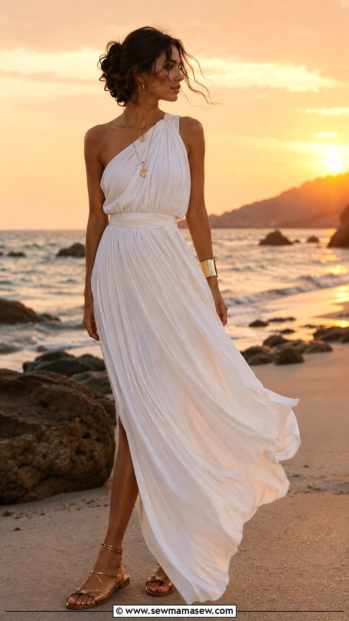 Goddess Maxi Dress Summer Outfit - 30 Pinterest outfits inspo
