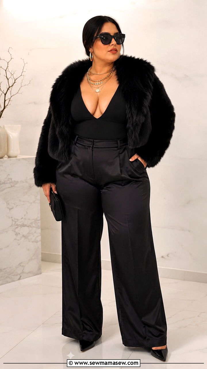 Gold Chain Necklace Mob Wife Outfit Plus Size - 25 Mob wife outfits plus size